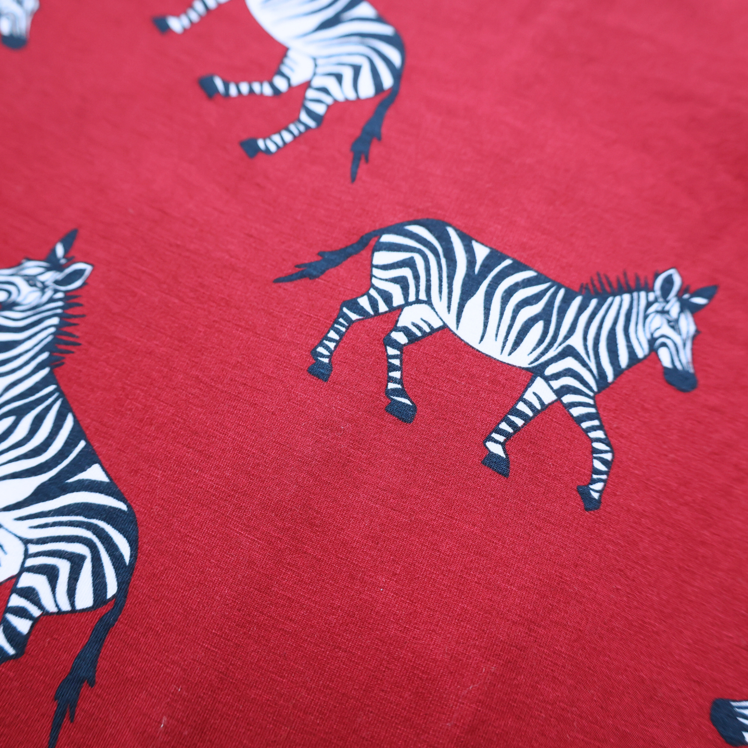 Pyjamas-sæt til børn Burgundy Zebra