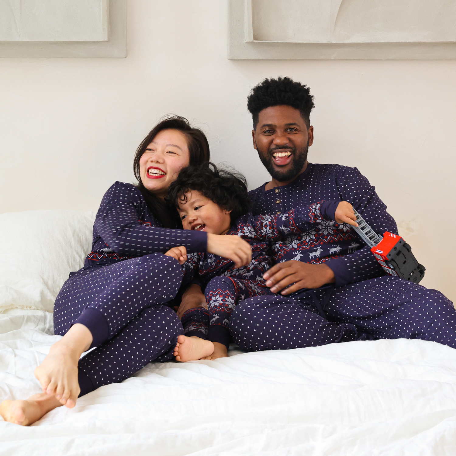 Bambu Pyjamas Lång Set för kvinnor - Argyle