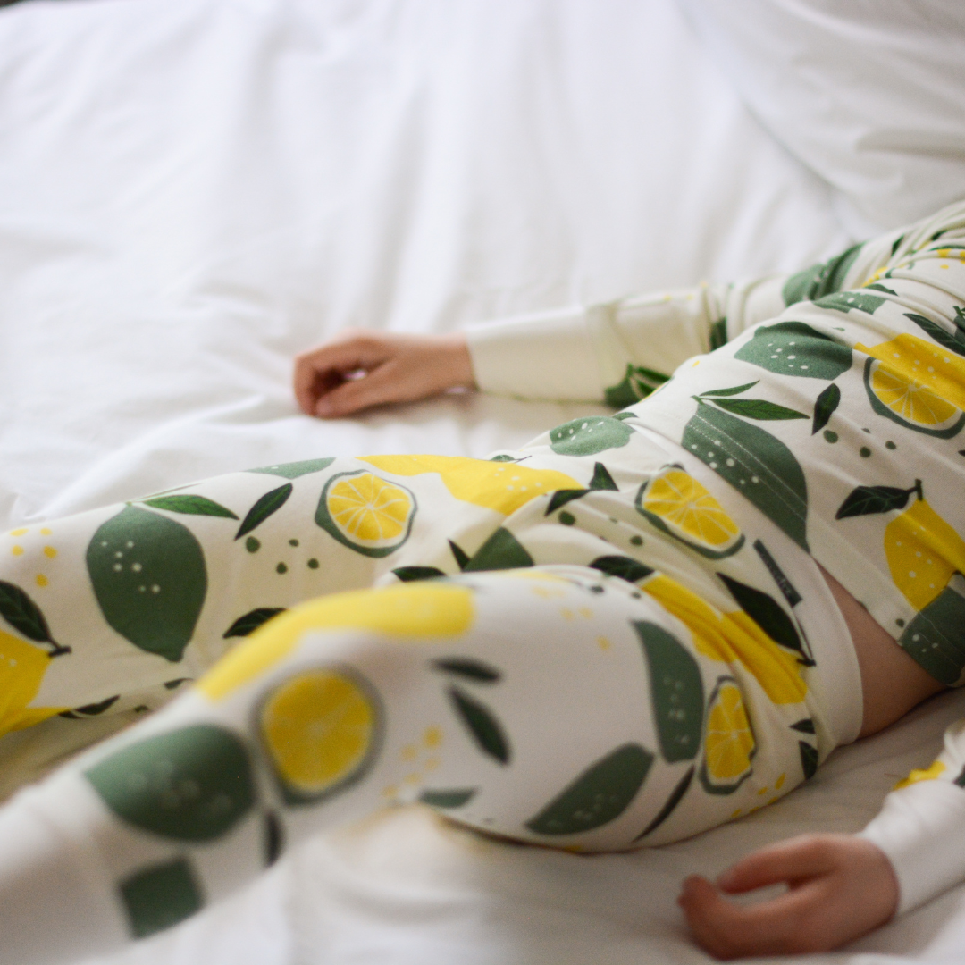 Pyjamas-sæt til børn Citroner