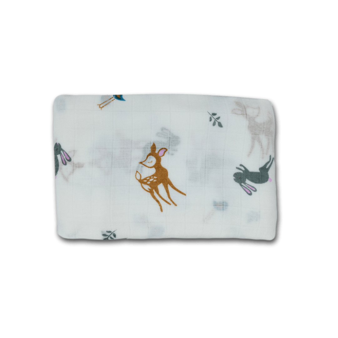 Deer Large Muslin Blanket - Zipster